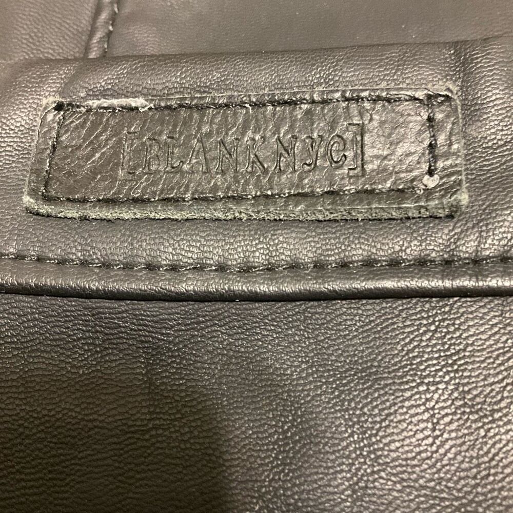 Blank NYC Midrise Skinny Faux Leather Pants, Size 29/6-8. Black - Picture 4 of 7